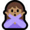 Person Gesturing No - Medium emoji on Microsoft